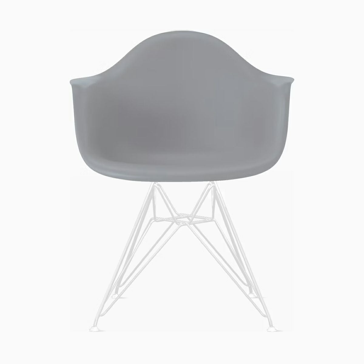 HermanMiller イームズ アームシェルチェア DAR イームズ アームシェルチェア DAR ライトグレー ホワイトベース［DAR