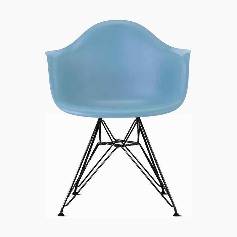 ハーマンミラー（Hermanmiller）イームズ アームシェルチェア DAR ペールブルー ブラックベース［DAR. BK PBU E8］