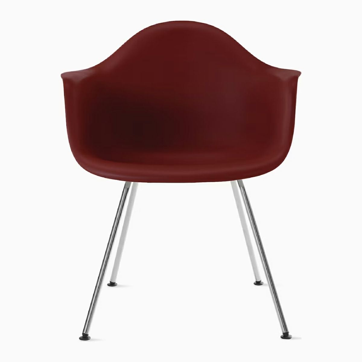 ハーマンミラー（Hermanmiller）イームズ アームシェルチェア DAX ブリックレッド クロームベース［DAX. 47 BKR E8］