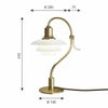 《200台限定復刻品》ルイスポールセン（Louis Poulsen） PH 2/2 クエスチョンマークテーブルランプ　真鍮/乳白ガラス 商品画像3