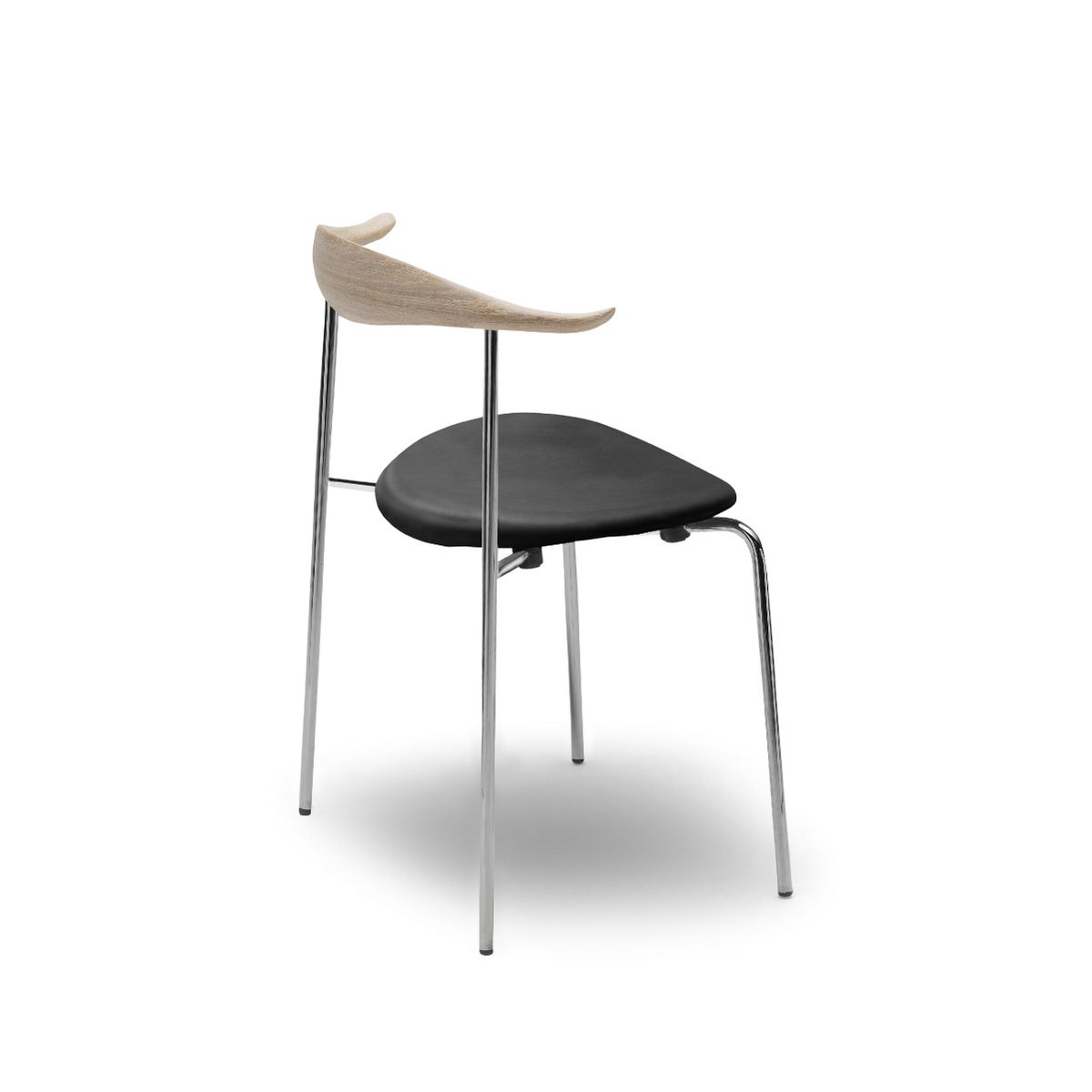 カール・ハンセン＆サン（CARL HANSEN & SON） CH88P オーク ソープフィニッシュ ステンレスフレーム レザーシート THOR301ブラック
