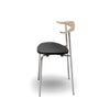 カール・ハンセン＆サン（CARL HANSEN & SON） CH88P オーク ソープフィニッシュ ステンレスフレーム レザーシート THOR301ブラック