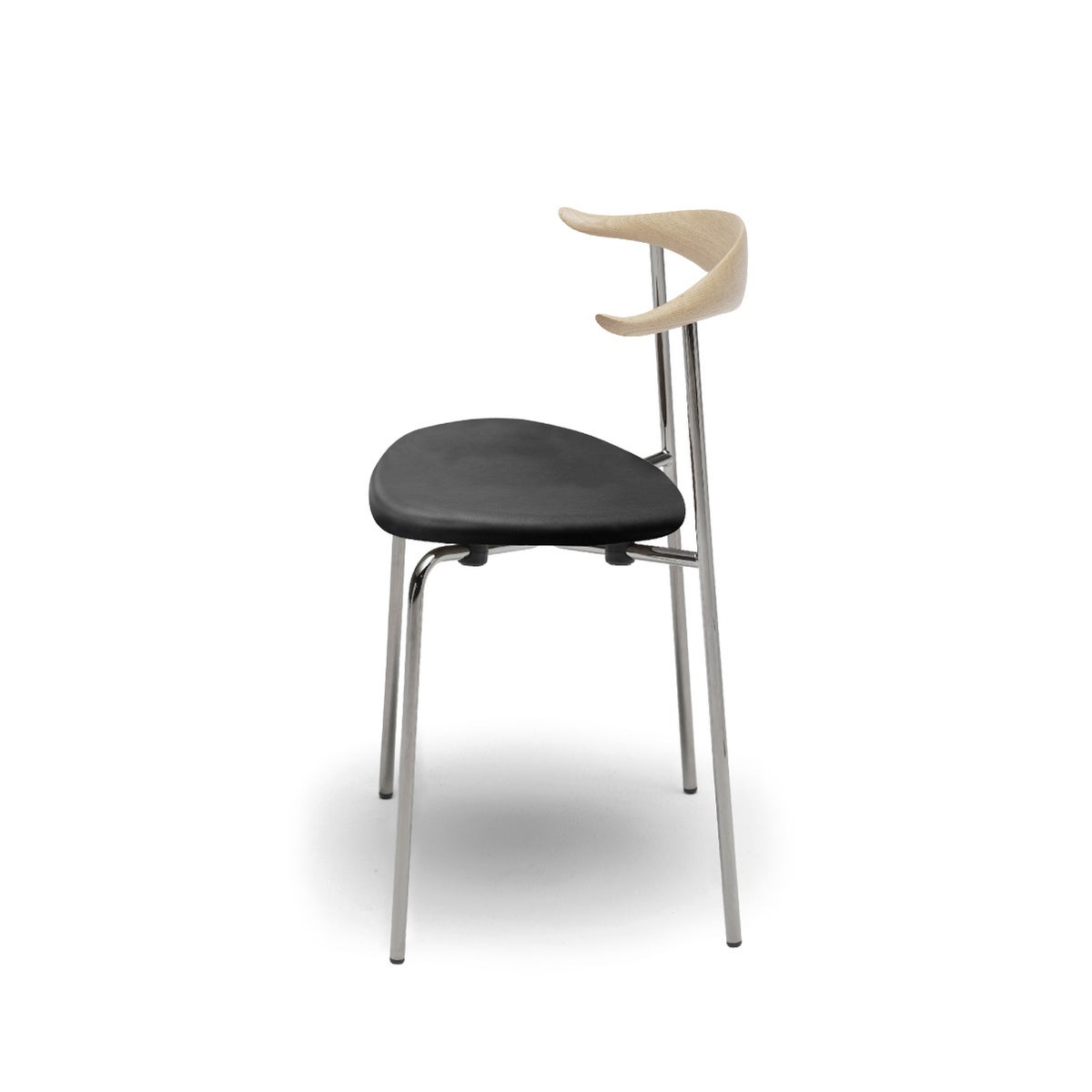 カール・ハンセン＆サン（CARL HANSEN & SON） CH88P オーク ソープフィニッシュ ステンレスフレーム レザーシート THOR301ブラック