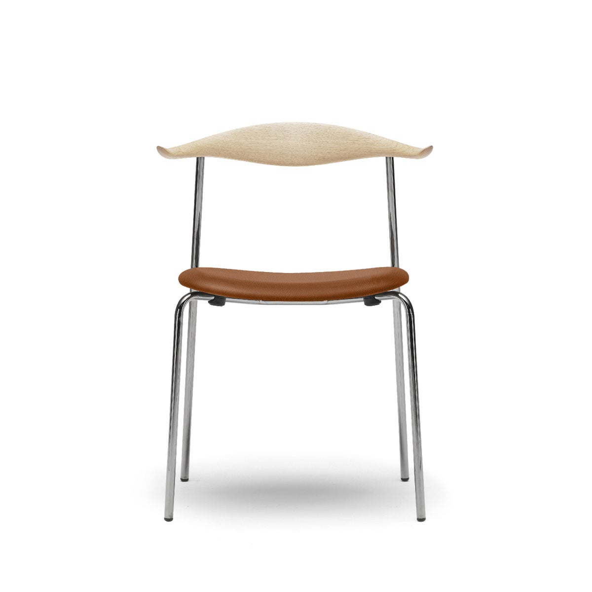 カール・ハンセン＆サン（CARL HANSEN & SON） CH88P オーク ソープフィニッシュ ステンレスフレーム レザーシート THOR301ライトブラウン