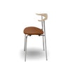 カール・ハンセン＆サン（CARL HANSEN & SON） CH88P オーク ソープフィニッシュ ステンレスフレーム レザーシート THOR301ライトブラウン