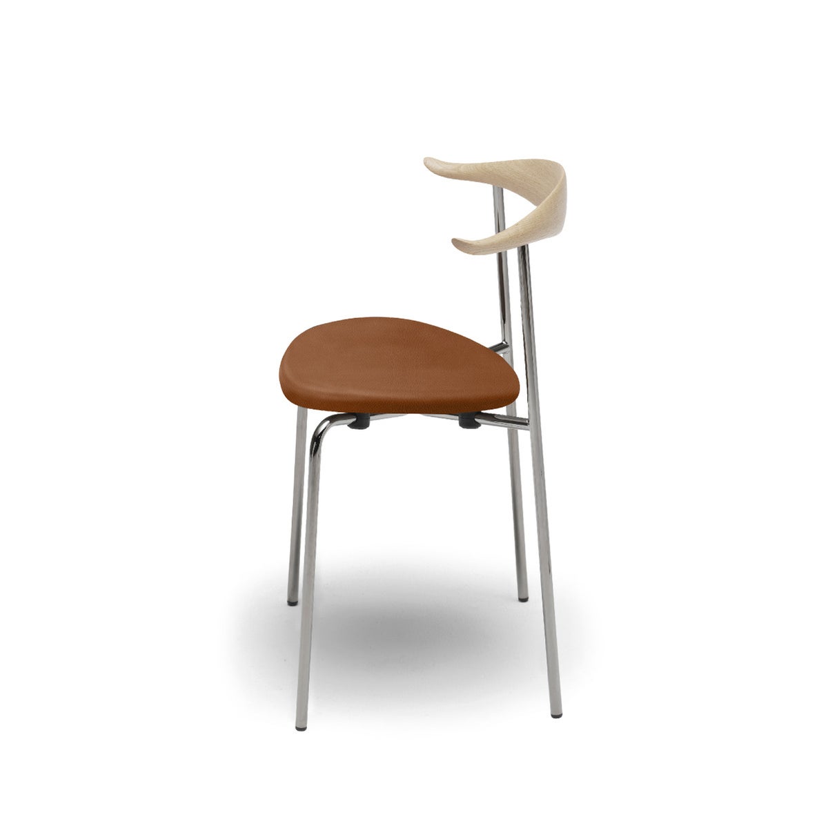 カール・ハンセン＆サン（CARL HANSEN & SON） CH88P オーク ソープフィニッシュ ステンレスフレーム レザーシート THOR301ライトブラウン