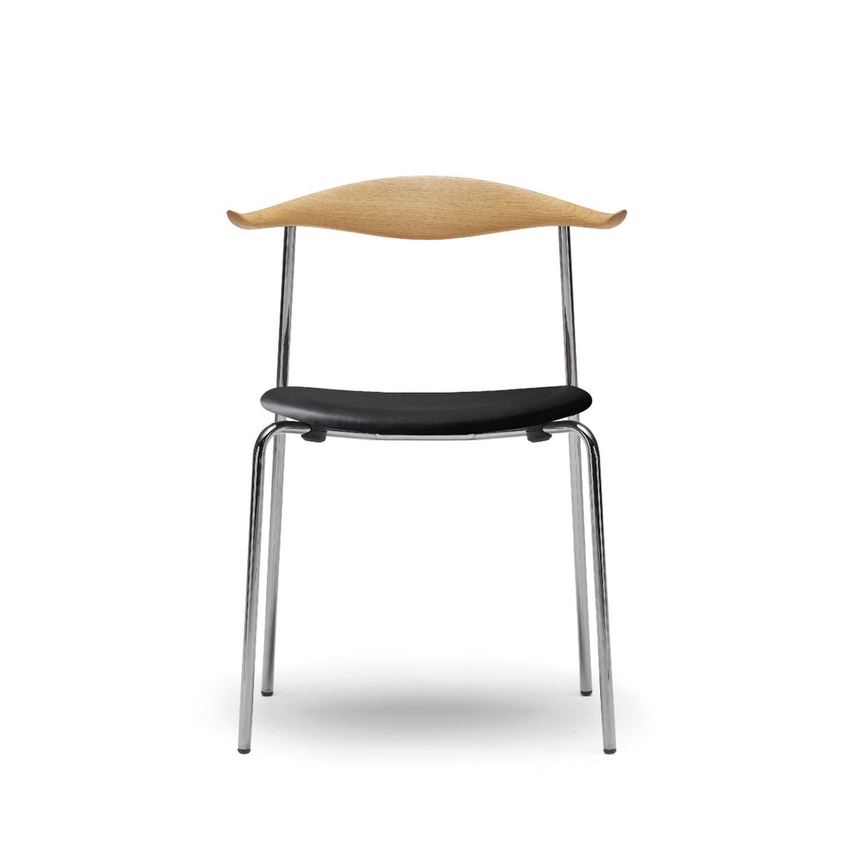 カール・ハンセン＆サン（CARL HANSEN & SON） CH88P オーク オイルフィニッシュ ステンレスフレーム レザーシートTHOR301ブラック