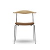 カール・ハンセン＆サン（CARL HANSEN & SON） CH88P オーク オイルフィニッシュ ステンレスフレーム レザーシートTHOR307ライトブラウン