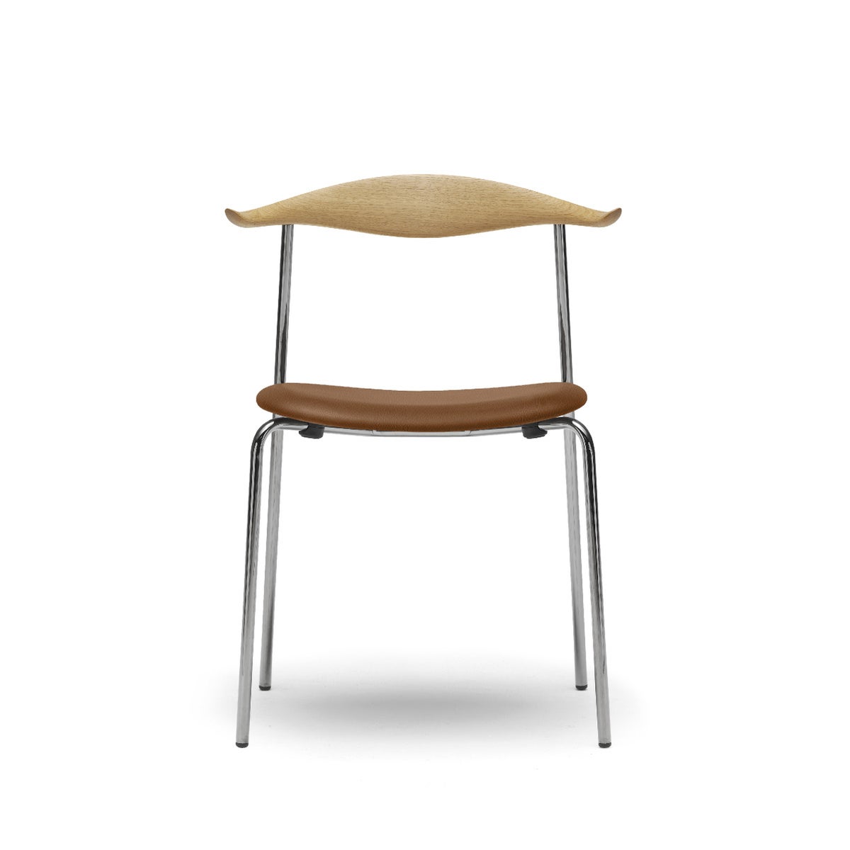 カール・ハンセン＆サン（CARL HANSEN & SON） CH88P オーク オイルフィニッシュ ステンレスフレーム レザーシートTHOR307ライトブラウン