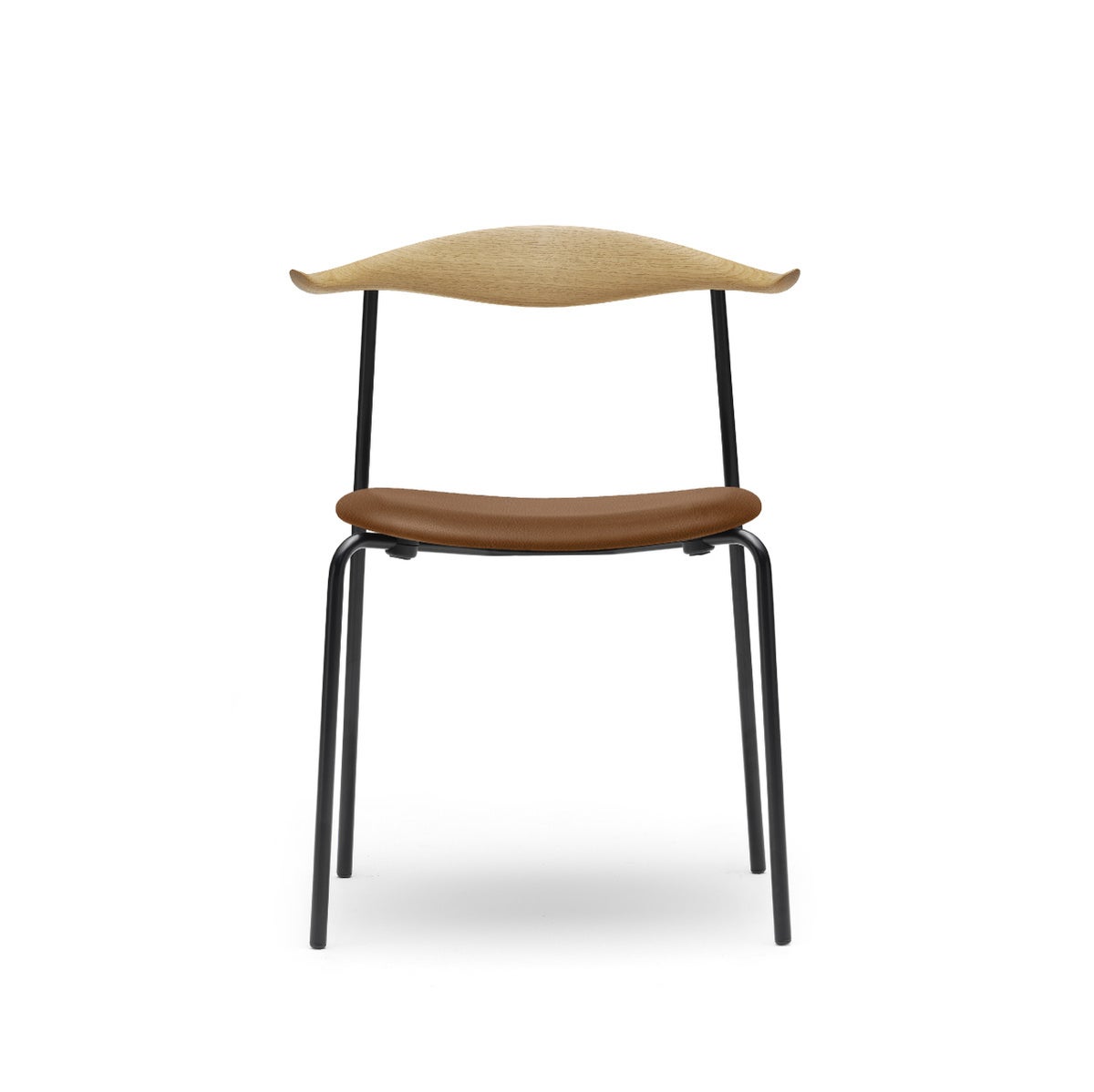 カール・ハンセン＆サン（CARL HANSEN & SON） CH88P オーク オイルフィニッシュ ブラックフレーム レザーシート THOR307ライトブラウン