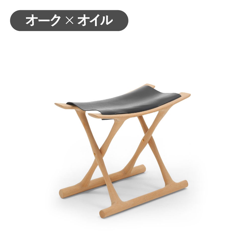 カール・ハンセン＆サン（CARL HANSEN & SON） OW2000 エジプシャン・スツール オーク オイルフィニッシュ Saddle LeatherBlack