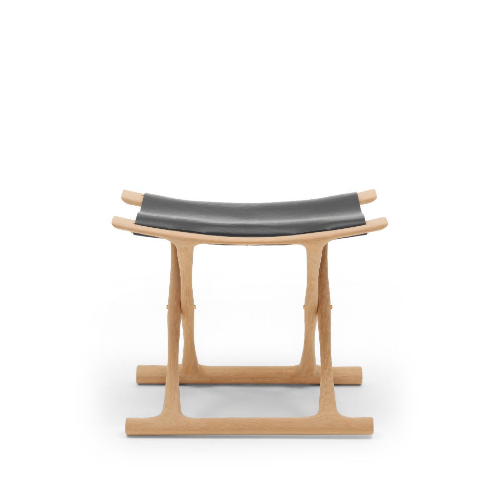 カール・ハンセン＆サン（CARL HANSEN & SON） OW2000 エジプシャン・スツール オーク オイルフィニッシュ Saddle LeatherBlack