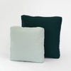 サンドイッチクッション 小:ライトグリーン × 大:ディープグリーン