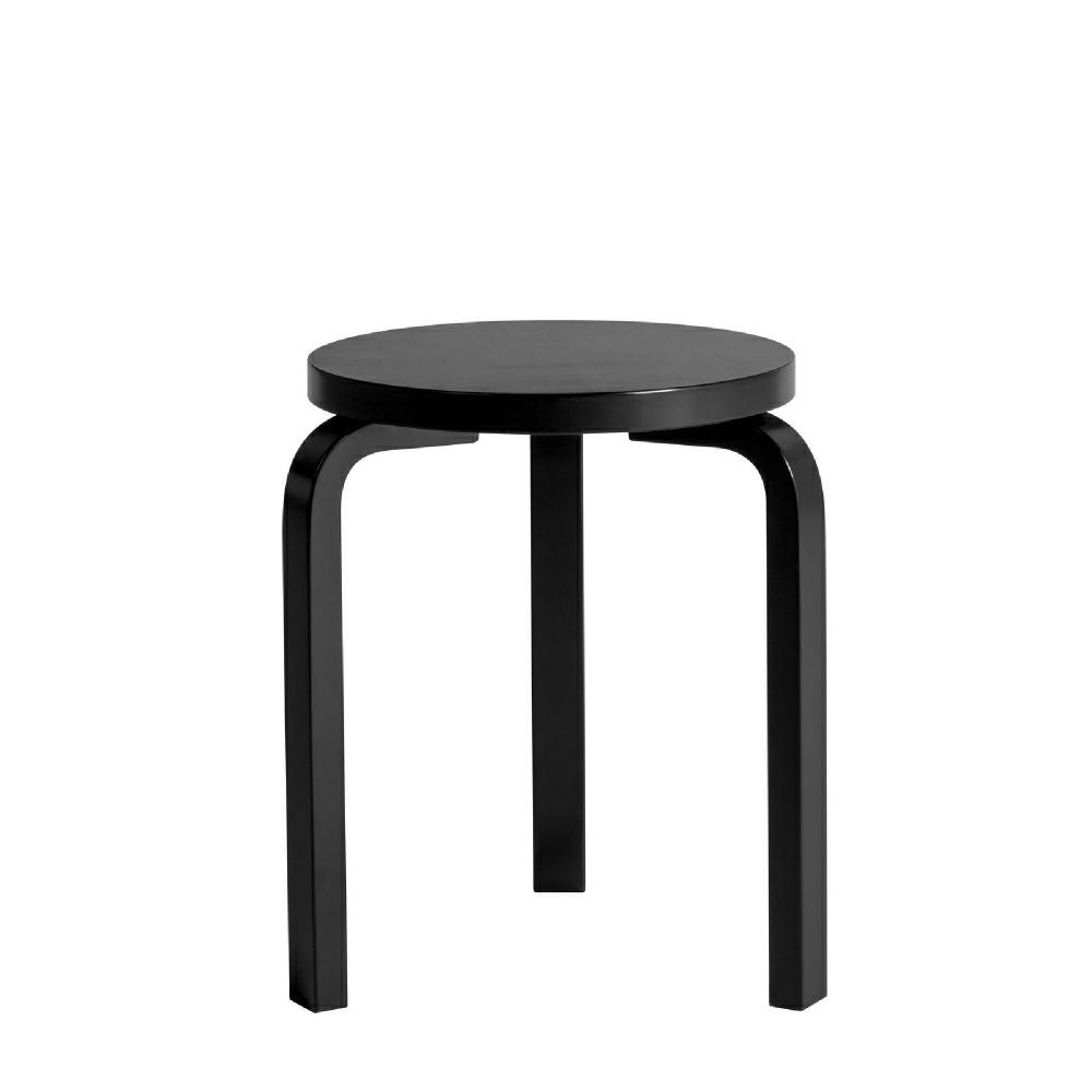 artekアルテックスツール60Stool3本脚ブラック リノリウム2024年製 artek (アルテック) STOOL 60（スツール 60） 3本脚 オールブラック