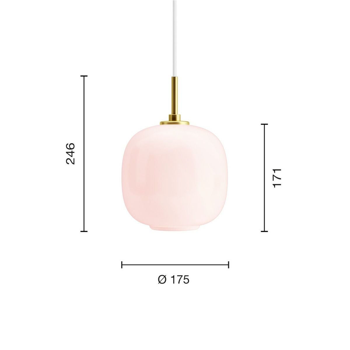 ルイスポールセン（Louis Poulsen） VL45 ラジオハウス ペンダント / Φ175 ペール・ローズ