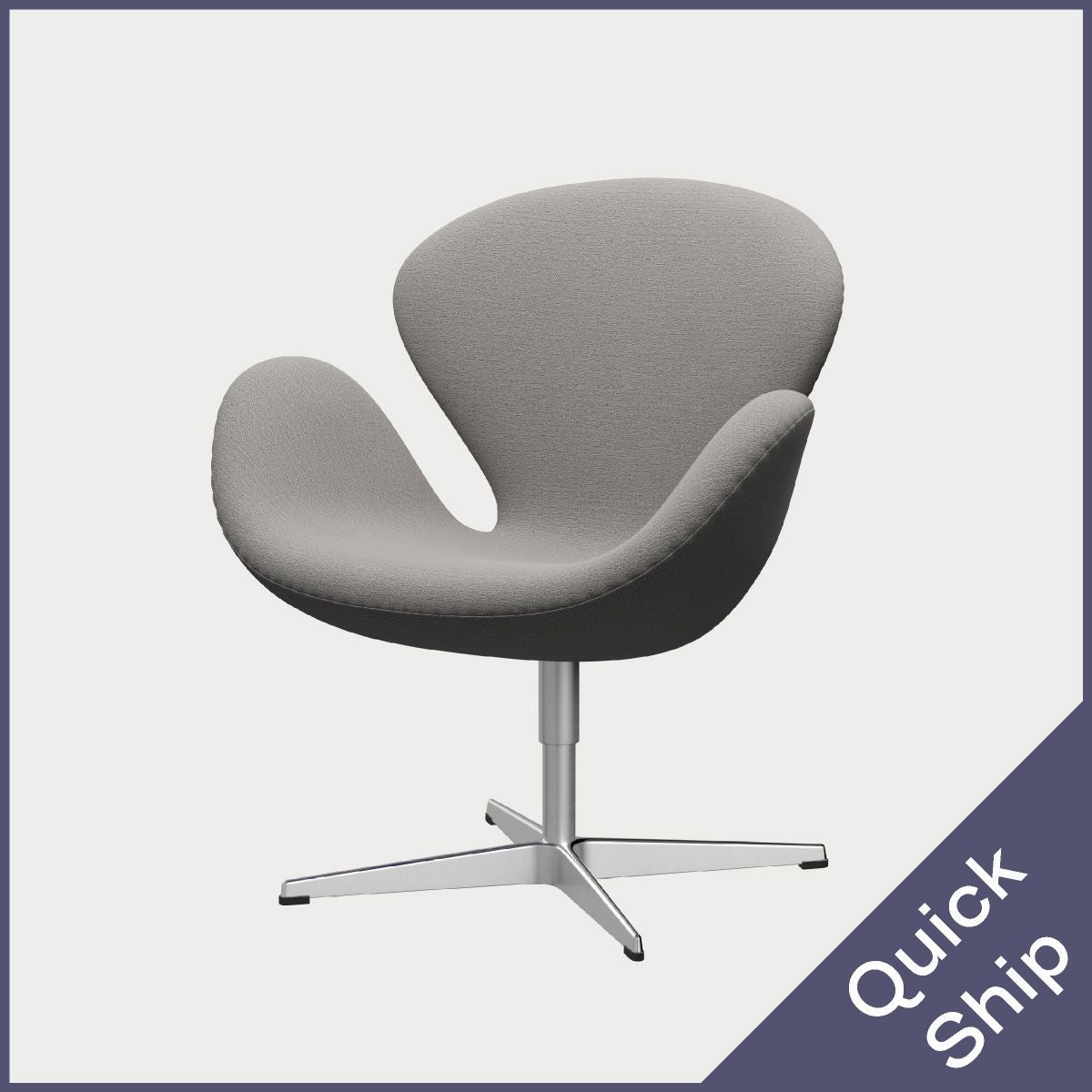 FRITZ HANSEN（フリッツ・ハンセン）SWAN（スワンチェア）アルミニウムサテン仕上げ クリスチャンハウン / ベージュ（1121）