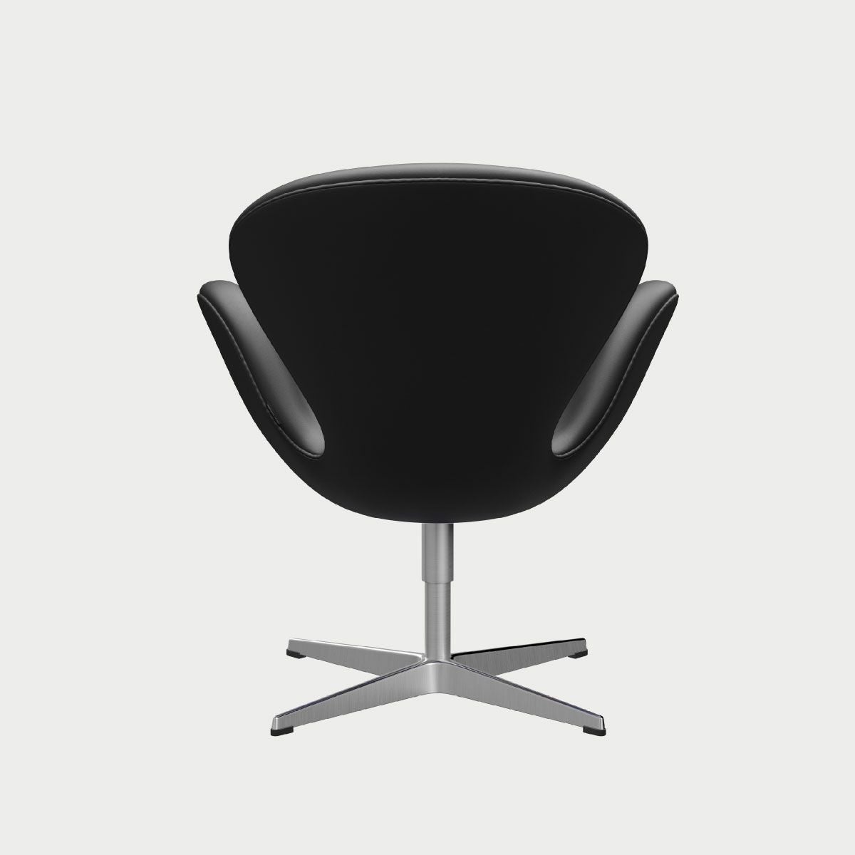 FRITZ HANSEN（フリッツ・ハンセン）SWAN（スワンチェア）アルミニウムサテン仕上げ CATEGORY3 / エッセンシャルレザー（ブラック）