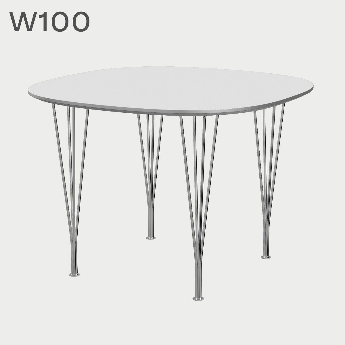 FRITZ HANSEN（フリッツ・ハンセン）SUPERCIRCULAR（スーパー円テーブル）B603（ダイニングテーブル100×100cm）ラミネート / スパンレッグ