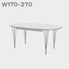 FRITZ HANSEN（フリッツ・ハンセン）SUPERELLIPSE（スーパー楕円テーブル延長式）B620（ダイニングテーブル170-270×100cm）ラミネート / スパンレッグ