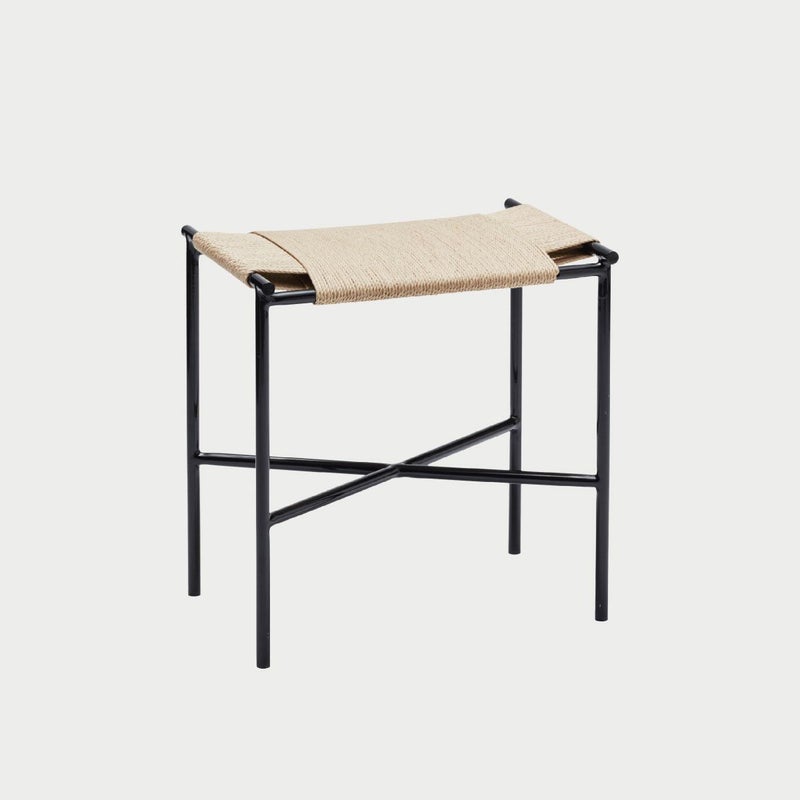 F.H.（フリッツ・ハンセン）SKAGERAK（スカゲラック）Vent stool（ヴェント スツール）/ ブラック×ナチュラルペーパーコード