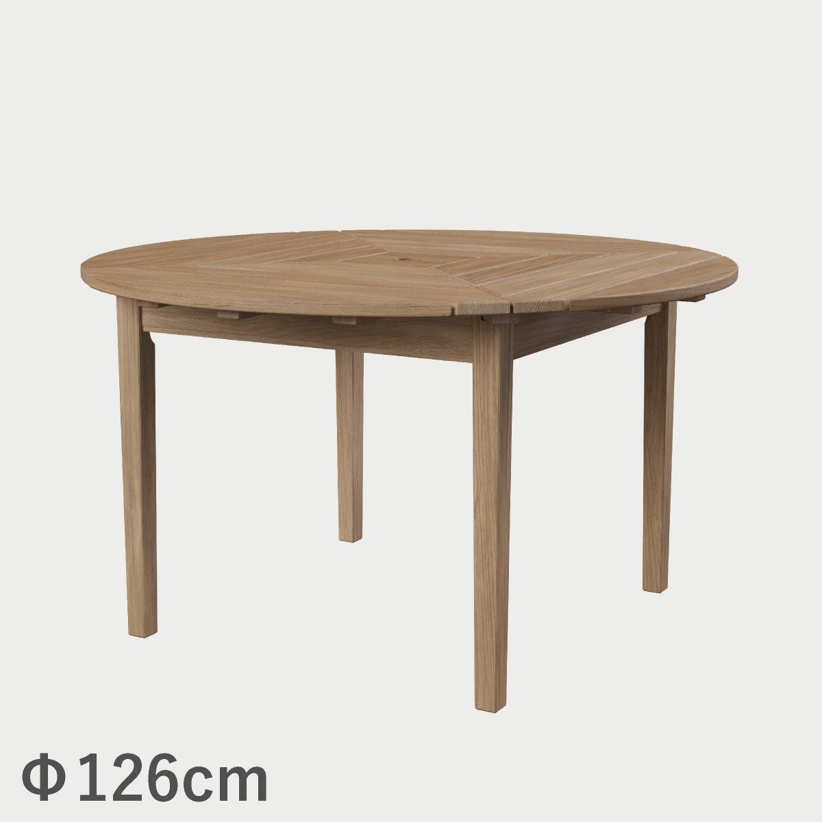 F.H.（フリッツ・ハンセン）SKAGERAK（スカゲラック）Drachmann table Φ126cm（ドラックマン テーブル）/ チーク