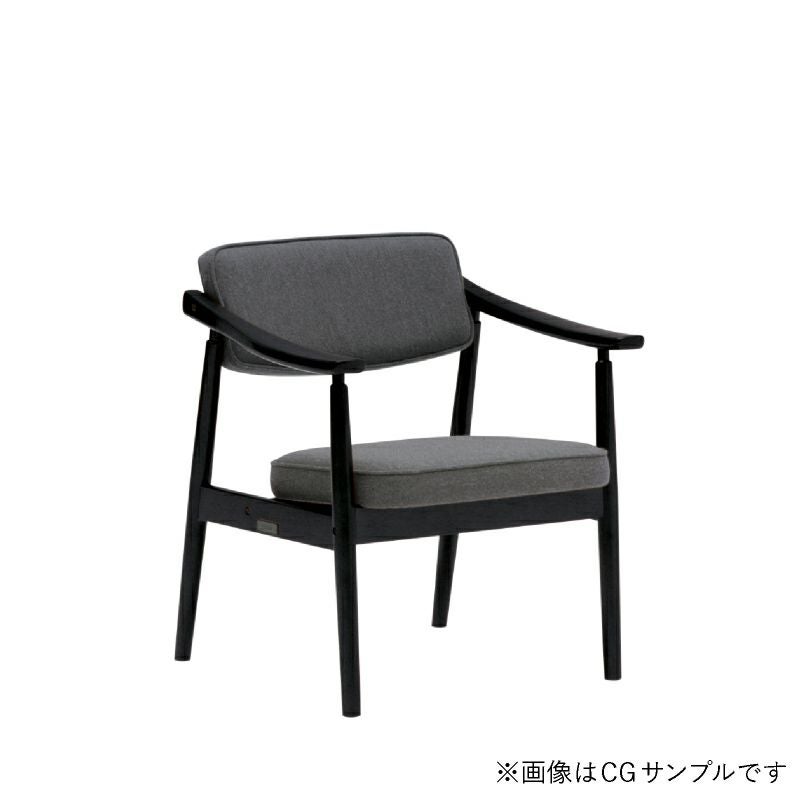 【極美品】カリモク60 Dチェア ファブリック グレー② カリモク60 Dチェア セラムダークグレー［W36450XB］ - カリモク60正規