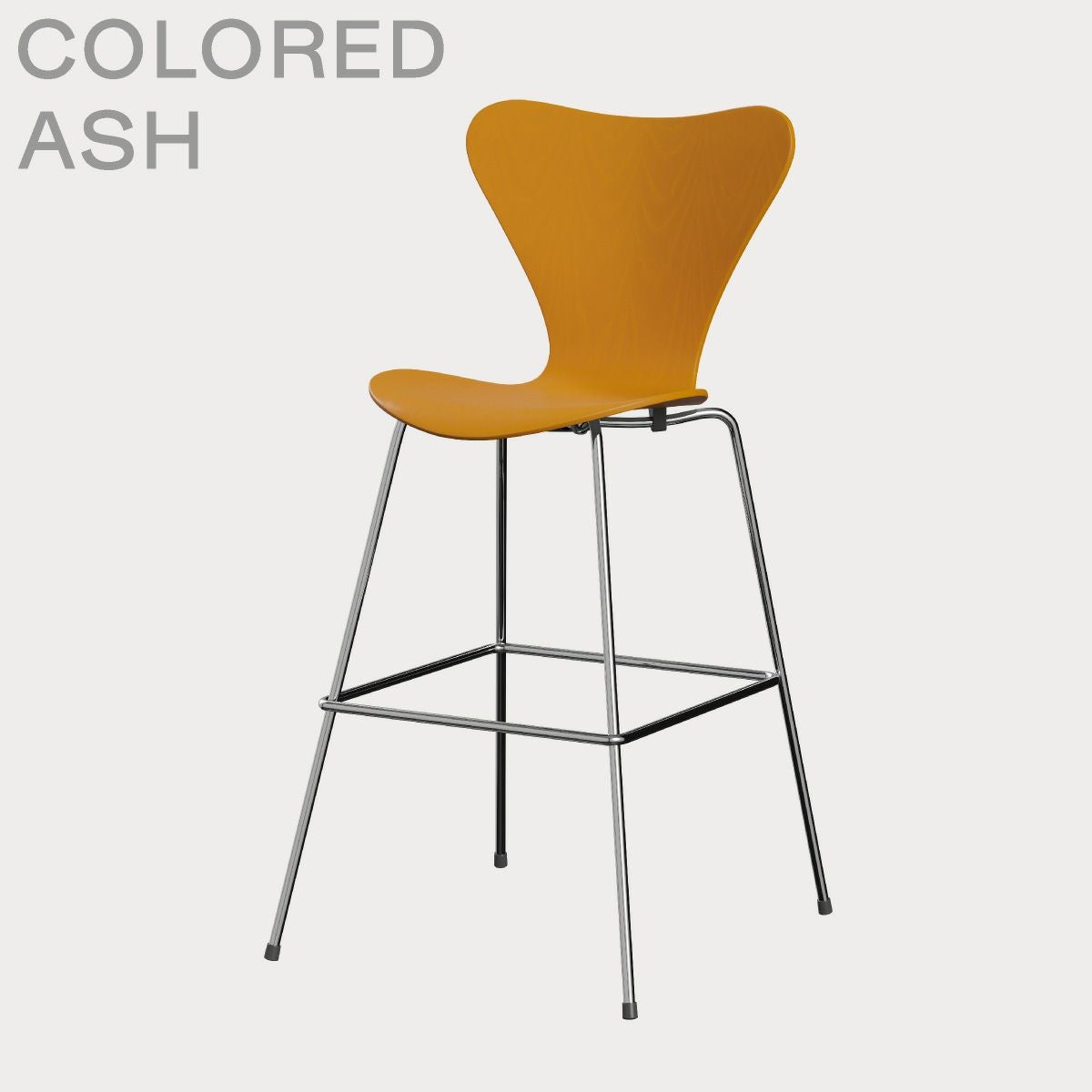 FRITZ HANSEN（フリッツ・ハンセン）SERIES 7（セブンチェア）バースツール カラードアッシュ / バーントイエロー