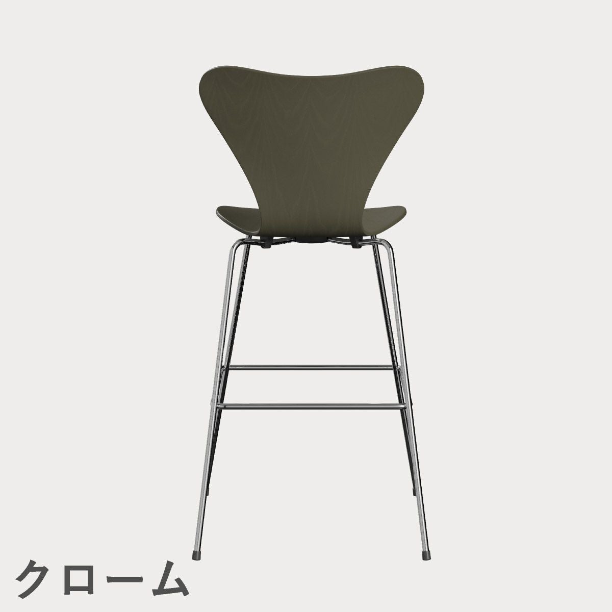 FRITZ HANSEN（フリッツ・ハンセン）SERIES 7（セブンチェア）バースツール カラードアッシュ / オリーブグリーン