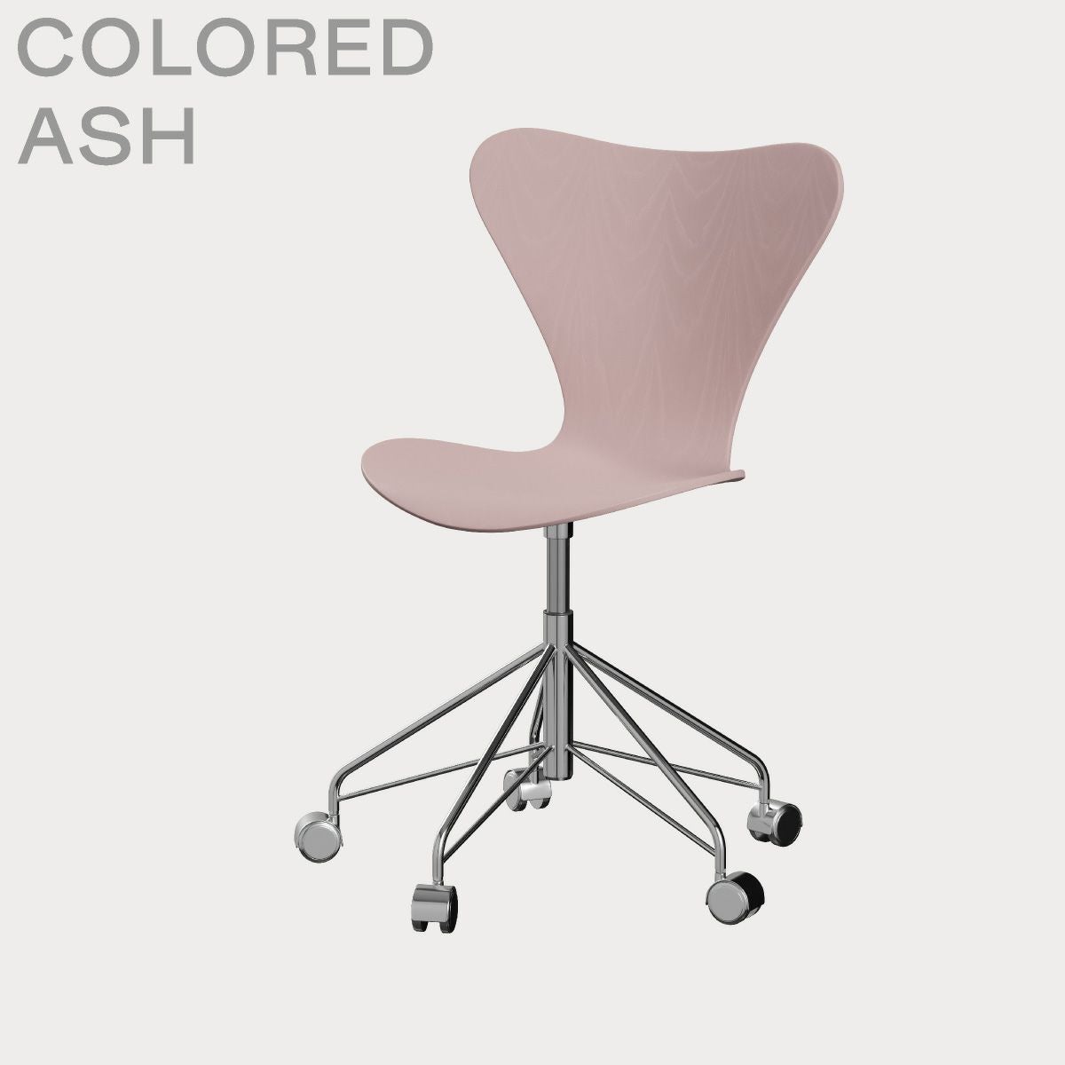 FRITZ HANSEN（フリッツ・ハンセン）SERIES 7（セブンチェア）キャスターチェア カラードアッシュ / ペールローズ