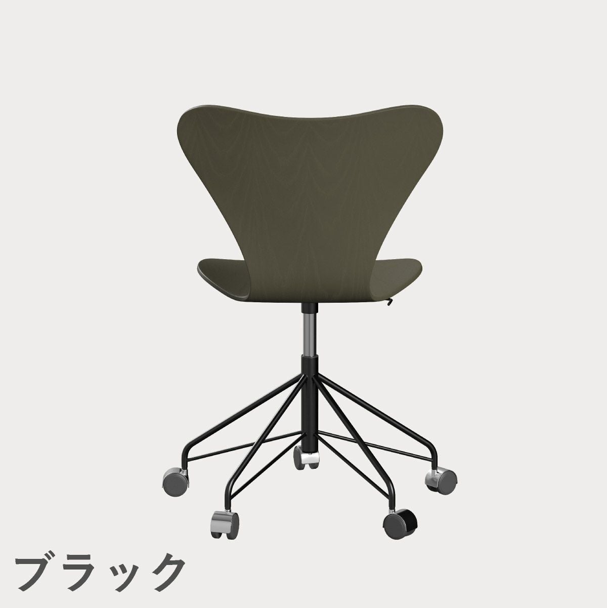 FRITZ HANSEN（フリッツ・ハンセン）SERIES 7（セブンチェア）キャスターチェア カラードアッシュ / オリーブグリーン
