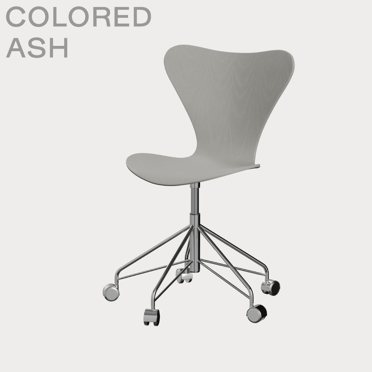 FRITZ HANSEN（フリッツ・ハンセン）SERIES 7（セブンチェア）キャスターチェア カラードアッシュ / ナイングレー