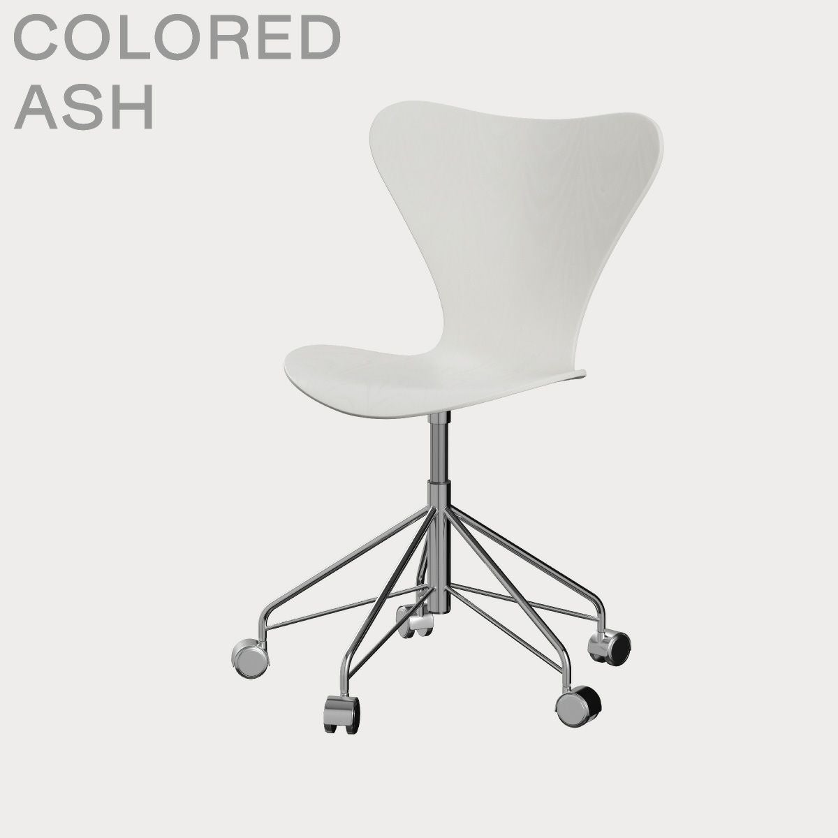 FRITZ HANSEN（フリッツ・ハンセン）SERIES 7（セブンチェア）キャスターチェア カラードアッシュ / ホワイト