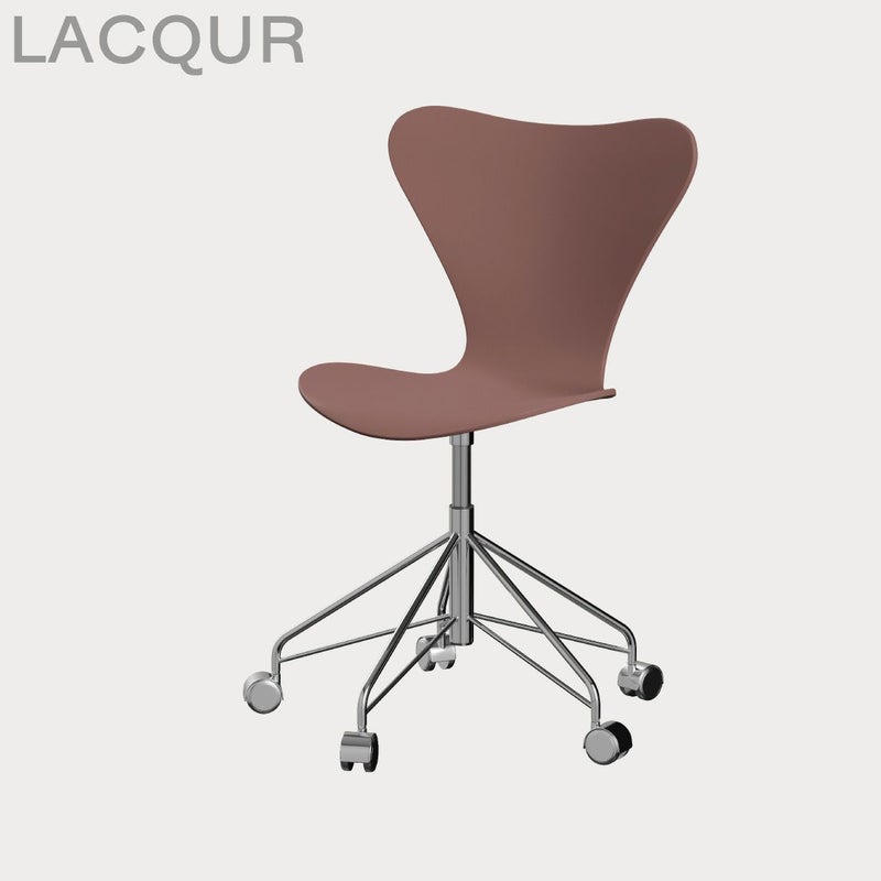 FRITZ HANSEN（フリッツ・ハンセン）SERIES 7（セブンチェア）キャスターチェア ラッカー / ワイルドローズ