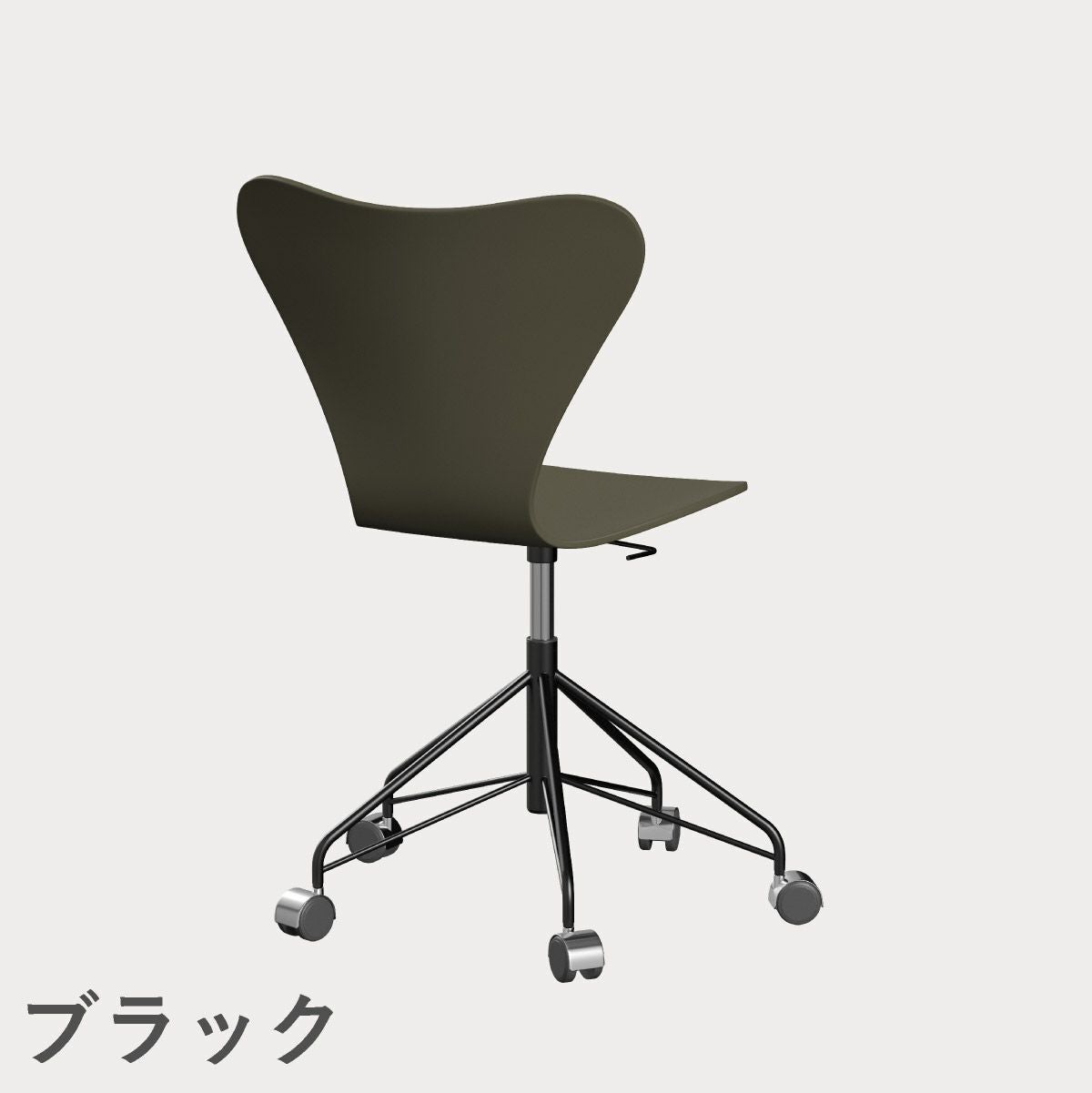 FRITZ HANSEN（フリッツ・ハンセン）SERIES 7（セブンチェア）キャスターチェア ラッカー / オリーブグリーン