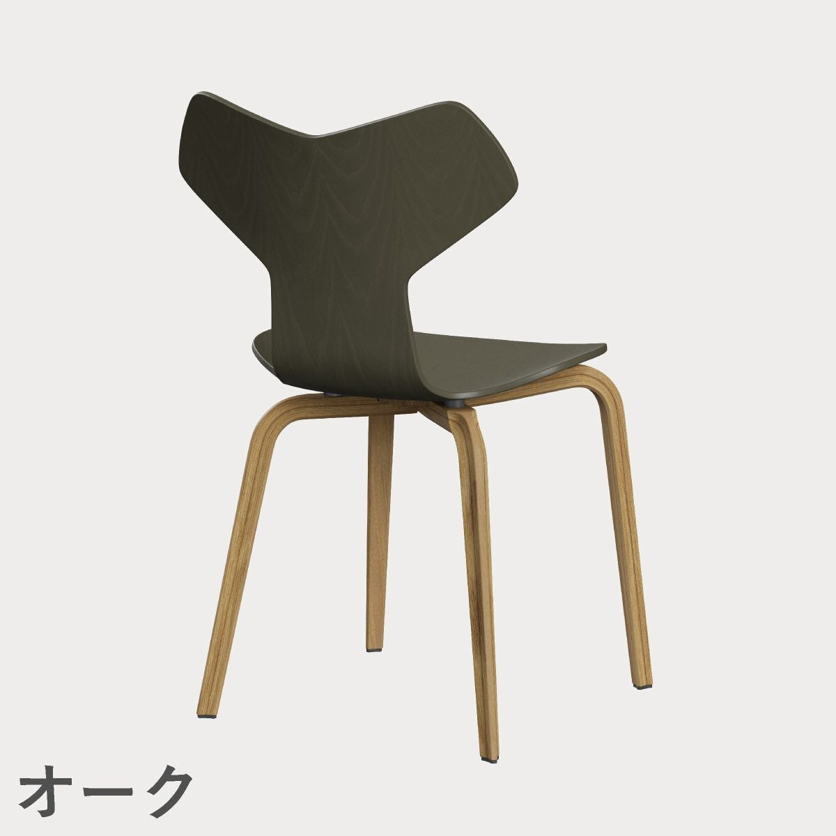 FRITZ HANSEN（フリッツ・ハンセン）GRANDPRIX（グランプリチェア）ウッドレッグ カラードアッシュ / オリーブグリーン
