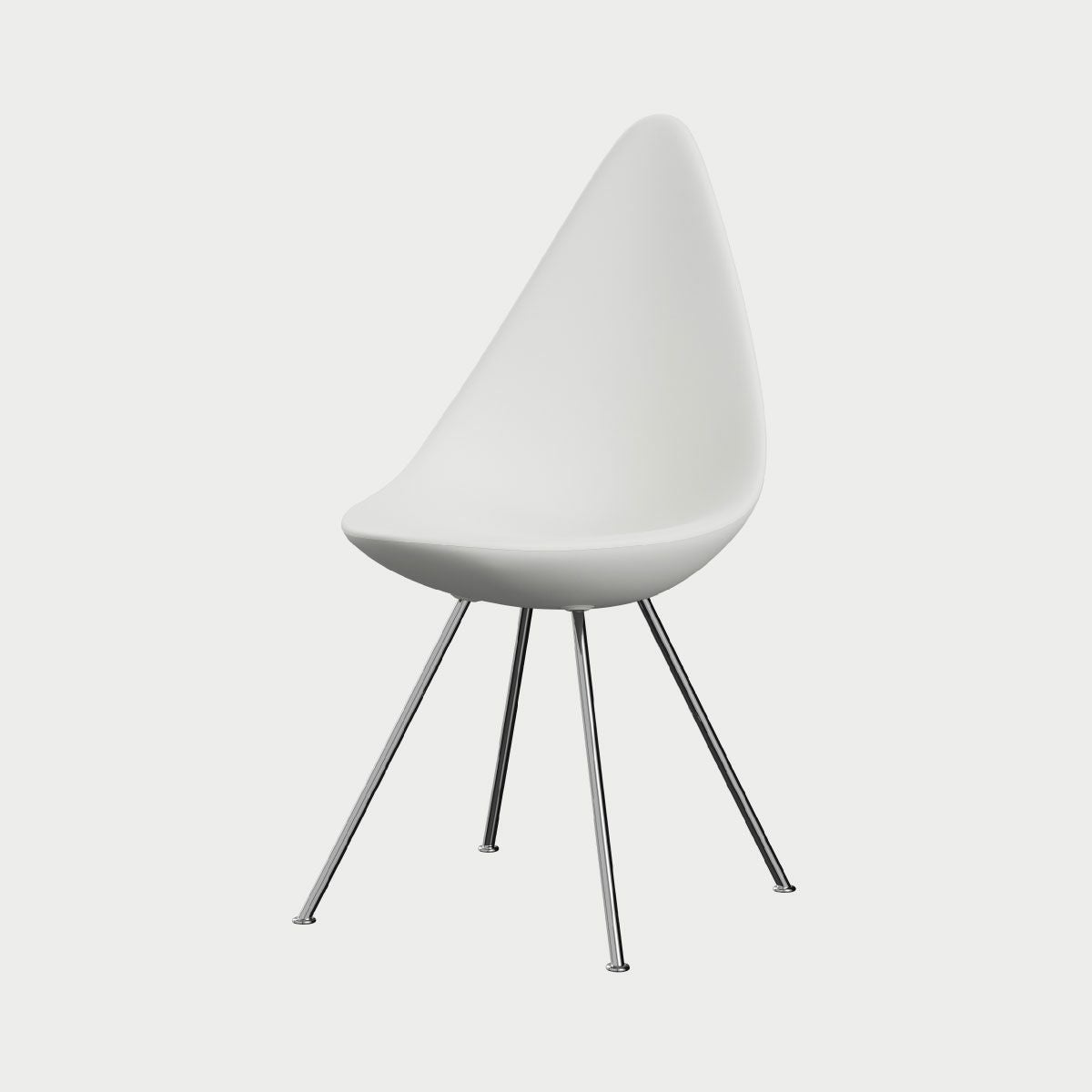 ドロップチェア DROP フリッツハンセン Fritz Hansen アルネ・ヤコブセン ホワイト チェア 雫型デザイン リプロダクト品 中古品② DROP ドロップチェア FRITZ HANSEN（フリッツ・ハンセン） 北欧