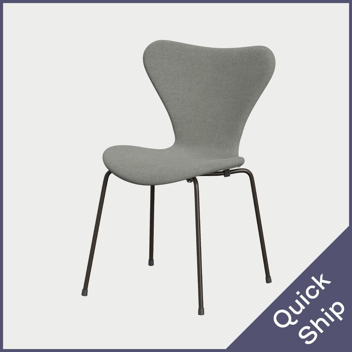 FRITZ HANSEN（フリッツ・ハンセン）SERIES 7（セブンチェア） フルパディング SUNNIVA - サンド/ライトグレー（153）×ブラウンブロンズベース