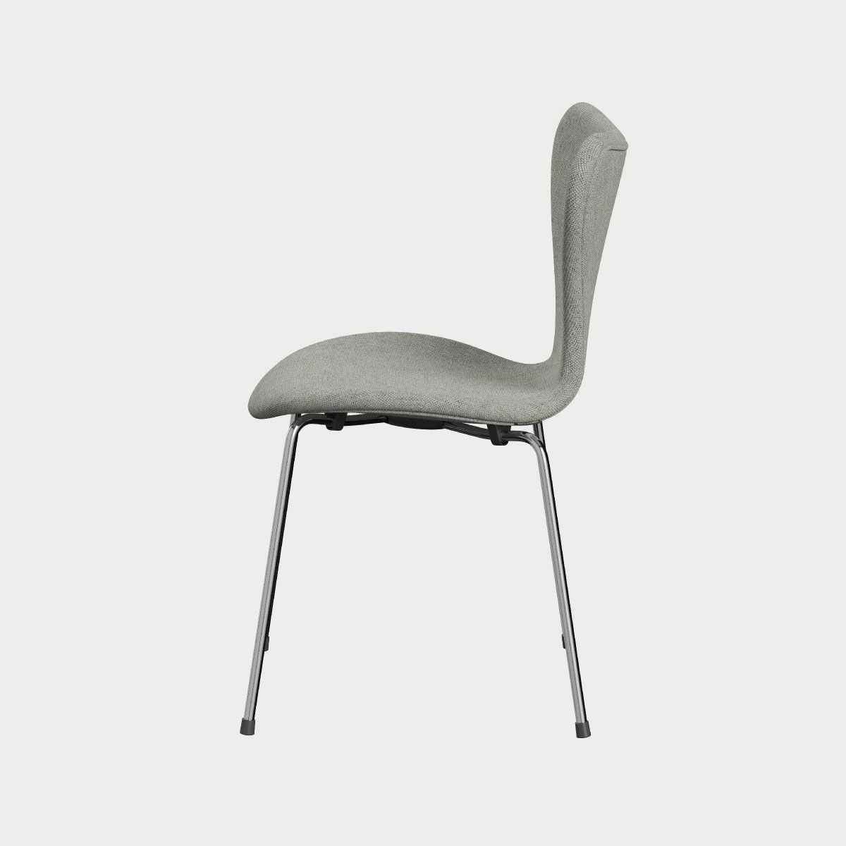 FRITZ HANSEN（フリッツ・ハンセン）SERIES 7（セブンチェア）  フルパディング HALLINGDAL - ホワイト/グレー（110）×クロームベース