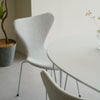 FRITZ HANSEN（フリッツ・ハンセン）SERIES 7（セブンチェア）  フルパディング HALLINGDAL - ホワイト/グレー（110）×クロームベース