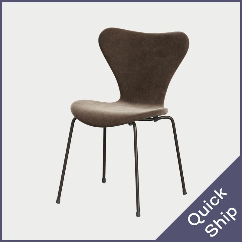 FRITZ HANSEN（フリッツ・ハンセン）SERIES 7（セブンチェア）  フルパディング Belfast - グレーブラウン×ブラウンブロンズベース