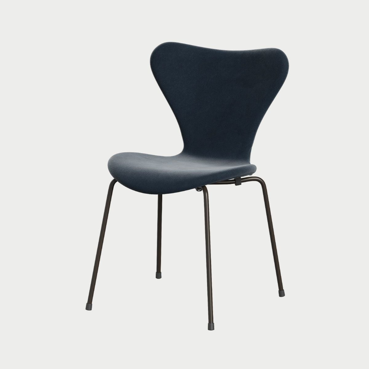 FRITZ HANSEN（フリッツ・ハンセン）SERIES 7（セブンチェア） フルパディング Belfast - グレーブルー×ブラウンブロンズベース