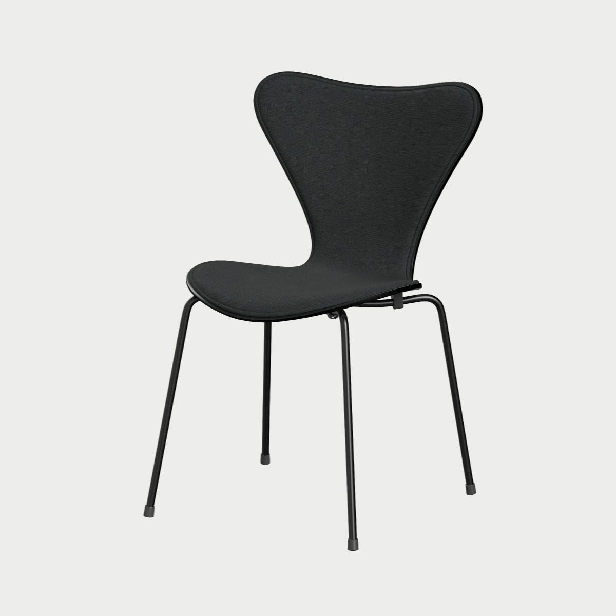 FRITZ HANSEN（フリッツ・ハンセン）SERIES 7（セブンチェア） フロントパディング カラードアッシュ（ブラック）クリスチャンハウン - グレー（1173）×ブラックベース