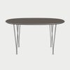 FRITZ HANSEN（フリッツ・ハンセン）SUPERELLIPSE（スーパー楕円テーブル）B612（ダイニングテーブル150×100cm）ラミネート / スパンレッグ グレー天板×クローム仕上げ