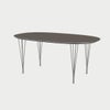 FRITZ HANSEN（フリッツ・ハンセン）SUPERELLIPSE（スーパー楕円テーブル）B616（ダイニングテーブル170×100cm）ラミネート / スパンレッグ グレー天板×クローム仕上げ