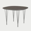 FRITZ HANSEN（フリッツ・ハンセン）SUPERCIRCULAR（スーパー円テーブル）B603（ダイニングテーブル100×100cm）ラミネート / スパンレッグ グレー天板×クローム仕上げ