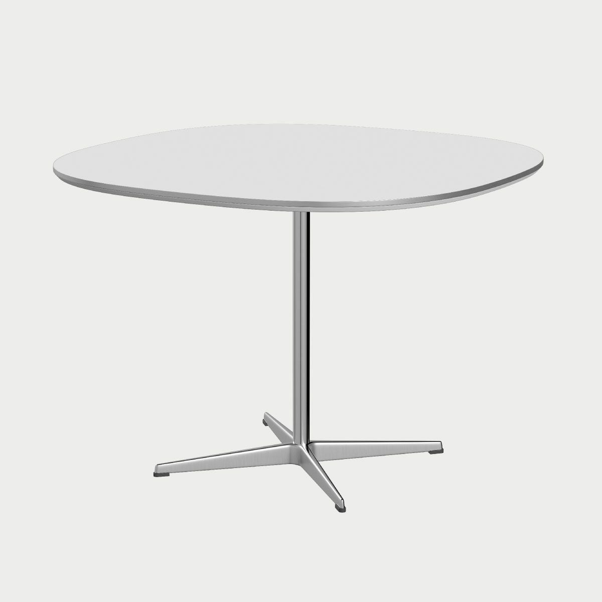 FRITZ HANSEN（フリッツ・ハンセン）SUPERCIRCULAR（スーパー円テーブル）A603（ダイニングテーブル100×100cm）ラミネート / 4スターベース ホワイト天板×サテン仕上げ