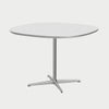 FRITZ HANSEN（フリッツ・ハンセン）SUPERCIRCULAR（スーパー円テーブル）A603（ダイニングテーブル100×100cm）ラミネート / 4スターベース ホワイト天板×サテン仕上げ