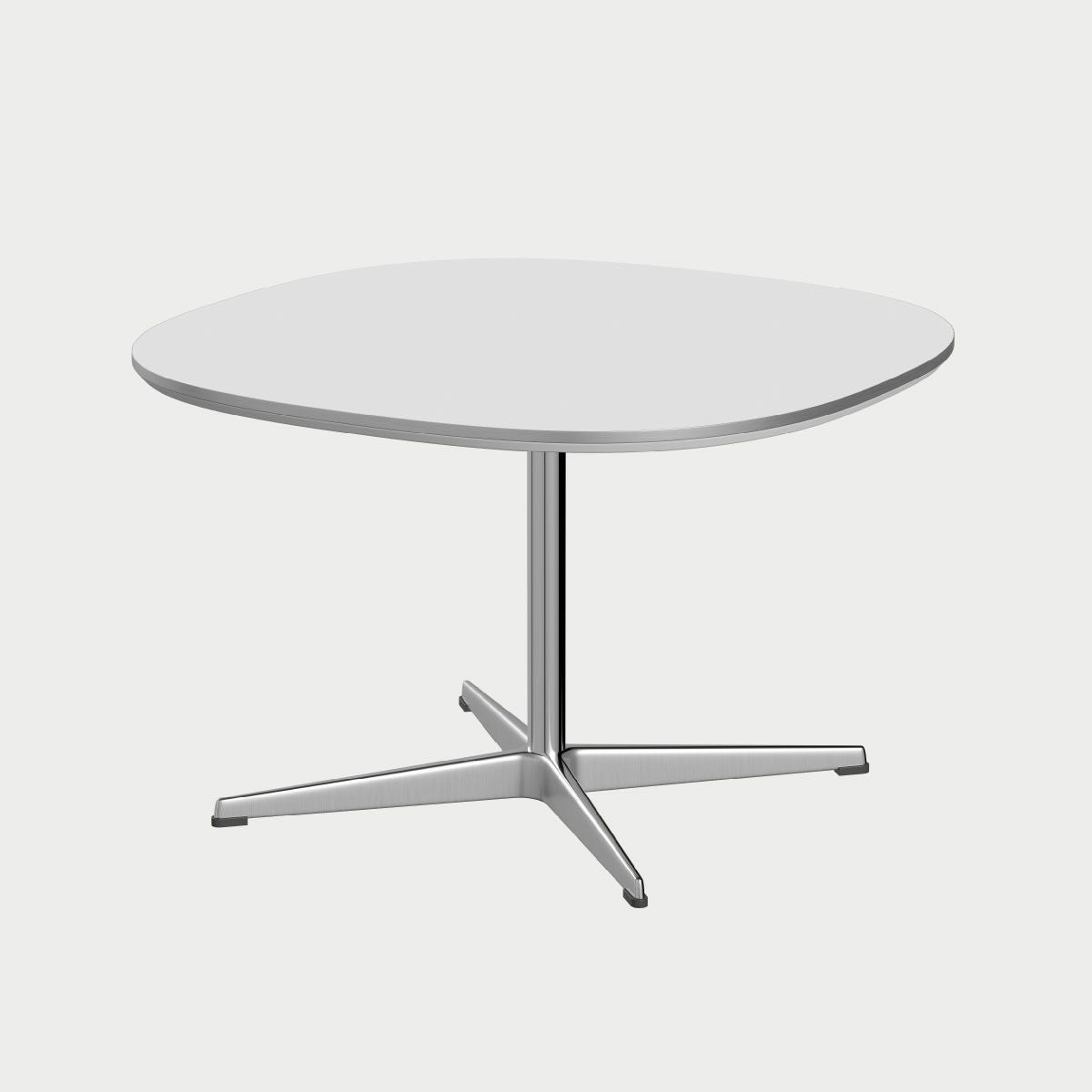 FRITZ HANSEN（フリッツ・ハンセン）SUPERCIRCULAR（スーパー円テーブル）A202（コーヒテーブル75×75cm）ラミネート / 4スターベース ホワイト天板×サテン仕上げ