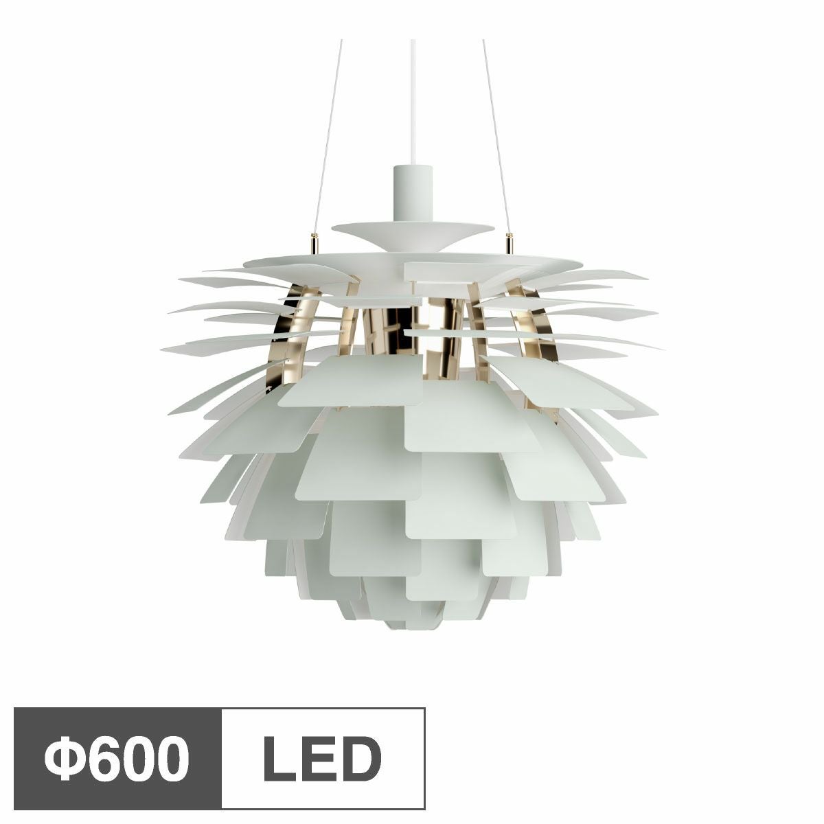 ルイスポールセン（Louis Poulsen） PH アーティチョーク Φ600 LED ダスティー・グリーン 真鍮メタライズド