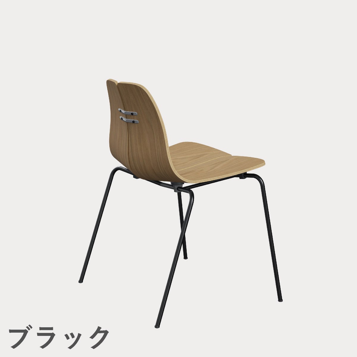 FRITZ HANSEN（フリッツ・ハンセン）PK3 ダイニングチェア / ナチュラルウッド オーク ブラック（粉体塗装仕上げ）